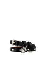 Braccialetto con teschio e borchie