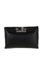 Clutch in nappa con anelli