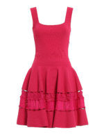 Abito aderente in maglia a costine