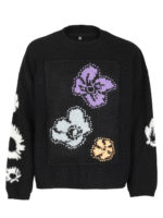 Girocollo con ricamo floreale