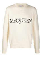 Pull in cotone con intarsio