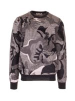 Pullover sui toni del nero con motivo logo