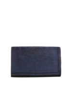 Sciarpa blu ricami teschi