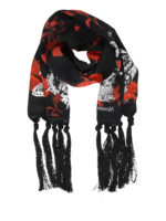 Sciarpa in seta con fantasia Skull