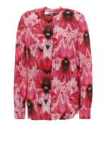 Camicia in seta con stampa floreale