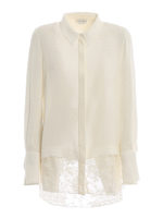 Camicia con pizzo sul fondo