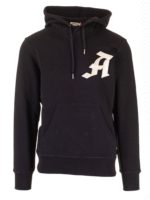 Felpa con cappuccio A nera