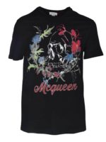 T-shirt stampa McQueen nera