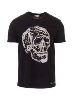 T-shirt Skull nera