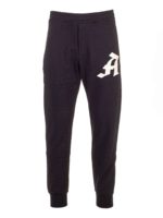 Jogger A in cotone nero