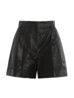 Pantaloni corti in lino spalmato