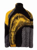 Dolcevita grigio con motivo astratto