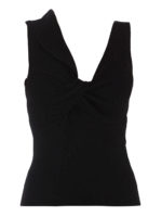 Top in lana con nodo