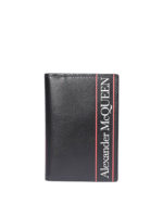 Portacarte a libro in pelle