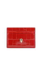 Portacarte Skull in pelle