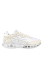 Sneaker in pelle con inserti a contrasto