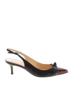 Sling back a punta Pam nere