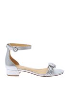 Sandali Vicky in pelle argentata