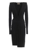 Abito drappeggiato in jersey stretch