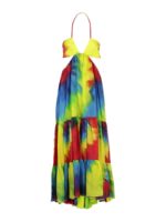 Abito in seta con motivo tie-dye