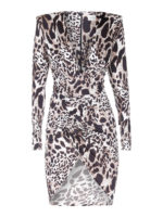 Abitino in viscosa stretch animalier