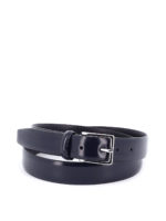 Cintura in pelle spazzolata blu