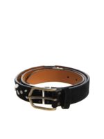 Cintura nera con borchie