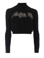 Maglione corto con logo