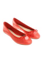 Ballerina color corallo con fiocco