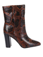 Stivaletti Diamond in pelle pitonata