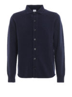 Cardigan stile camicia in misto lana