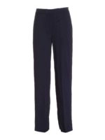Pantalone loose fit blu con banda laterale
