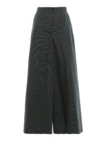 Pantalone in gabardine a righe