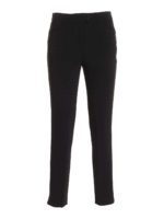 Pantalone nero con spacchi
