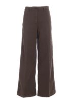 Pantalone gamba larga marrone