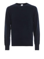 Girocollo in cashmere blu