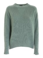 Pullover in lana verde melange
