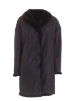 Cappotto Panna reversibile nero