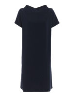 Abito minimal chic in cady blu