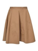 Gonna a ruota corta color biscotto