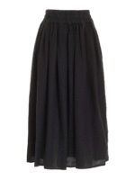 Gonna loose fit in lino nero