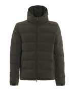 Piumino Elastico in nylon opaco verde