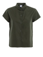 Camicia in cotone con maniche ad aletta