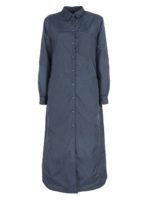 Maxi camicia imbottita blu