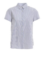 Camicia a righe con retro a pieghe