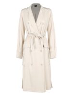 Trench in viscosa beige