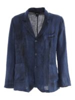 Blazer in canapa dipinto a mano
