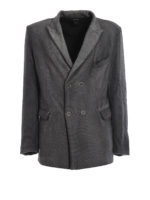 Giacca doppiopetto in maglia punto stuoia