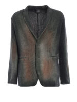 Blazer in misto merino punto stuoia giungla