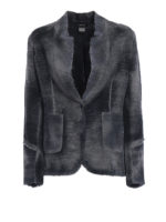 Blazer a un bottone in cotone e canapa